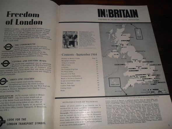 In Coming Events Britain Publicacion 1964  Ingles Bretaña 1
