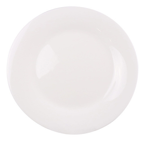 Plato Llano De Vidrio Opal Línea Aria Caja X24 0