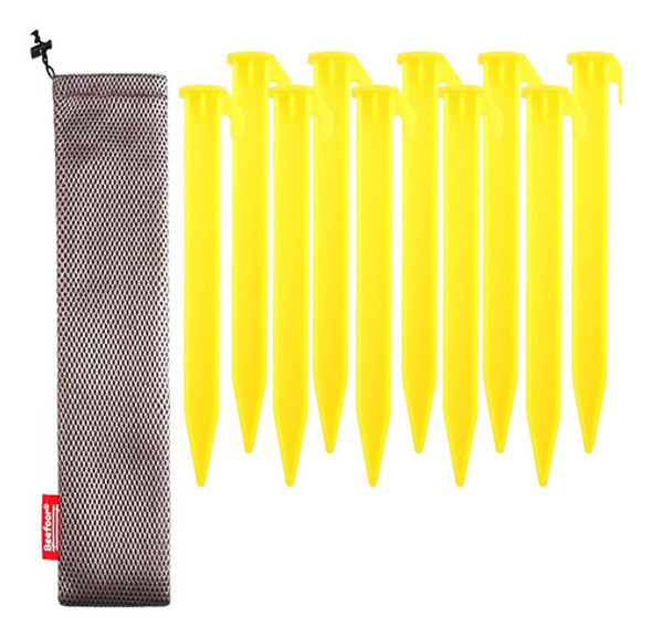 Beefoor Juego De 10 Estacas De Plástico Para Tienda De Cam. 0