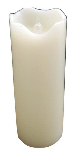 Vela Velón Fino Led  Parafina 5x17,5 Cm  Luz Cambia De Color 0