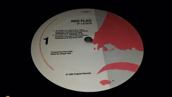Red Flag If I Ever Vinilo Maxi 4 Mixes Temazo 1989 0