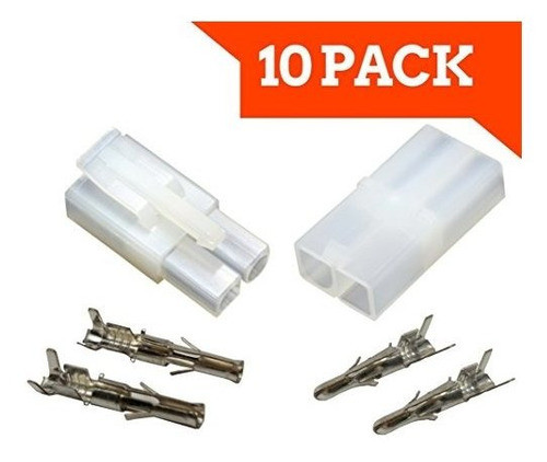 10 Pares Tapones Conector Big Style Tamiya Productos Apex Rc 1