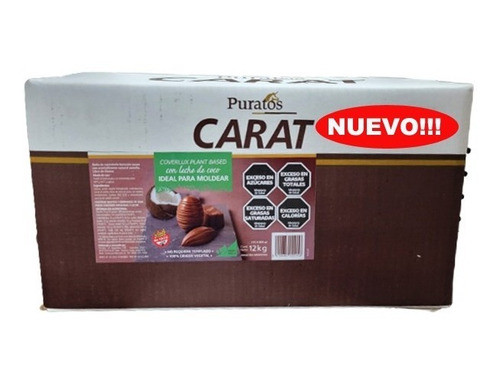 Chocolate Moldeo Carat Coverlux Con Leche De Coco 15x800gr 0