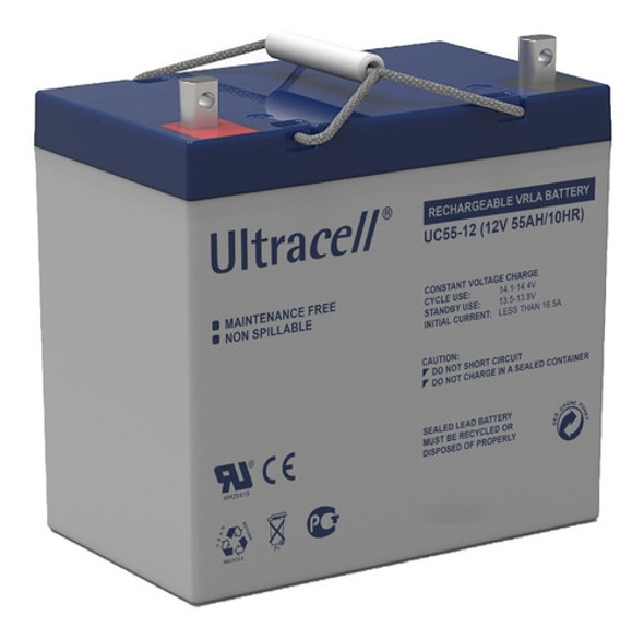 Bateria  De Gel Ultracell 55amp 12v 1 Año De Gtia Ph Ventas 0