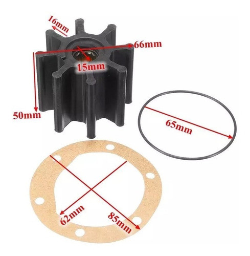 Rotor Bomba Água Sal Volvo Penta Kad 42 44 3841697 21951356 1
