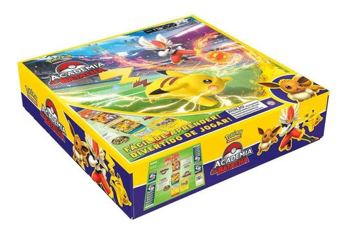 Caixa Box Cards Pokémon Go Academia De Batalha Nível 1 Copag 0