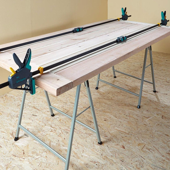 Prensa Sargento Carpinteria Monomanual 91cm 120kg Wolfcraft 1