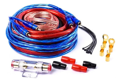 Kit De Cables Para Potencia 4 Gauge 2500w Maverick 0