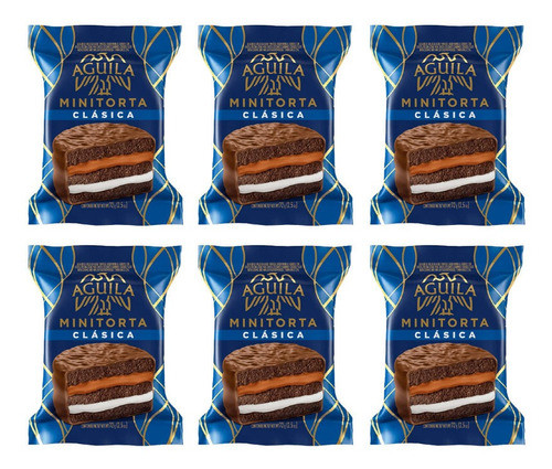 Águila Alfajor Mini Torta Clásica 69 G X 6 Unidades 0