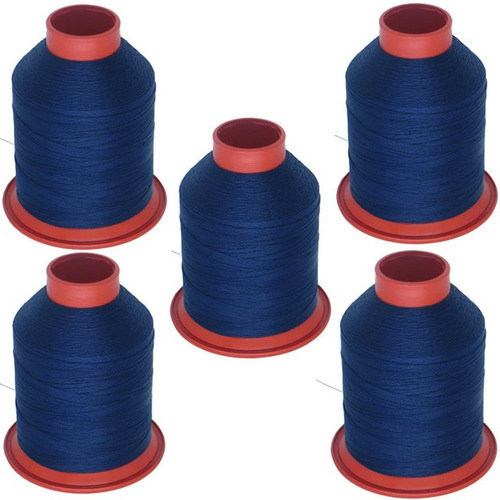 Kit 5 Linhas Fio Nylon N° 40 Poliamida 80g Costura Cor 298 0