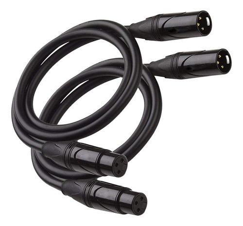 Traderplus - 2 Cables De Micrfono Con Lnea De Audio Xlr Mach 0