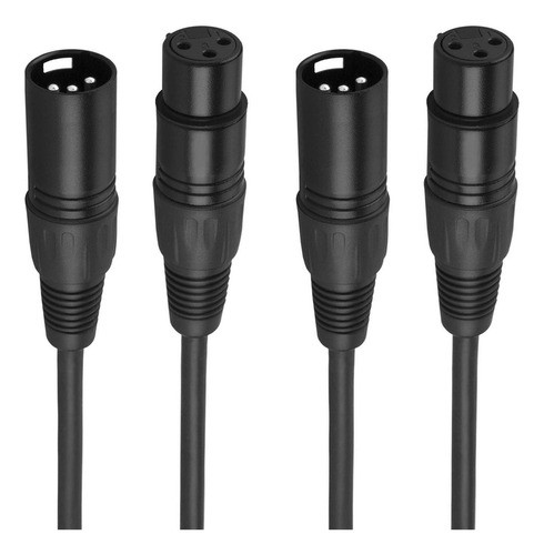 Traderplus - 2 Cables De Micrfono Con Lnea De Audio Xlr Mach 1