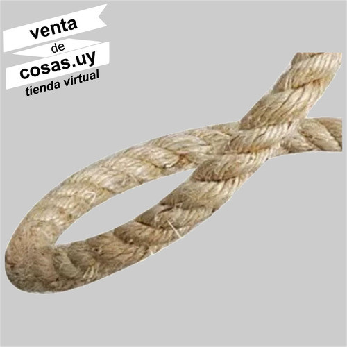 Cuerda Sisal Natural Trenzada Artesanías 16mmx (5 Metros) 1