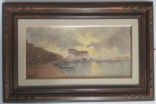 Antônio Pascoal - Barcos - 20 X 40 Cm - Óleo S/ Tela 0