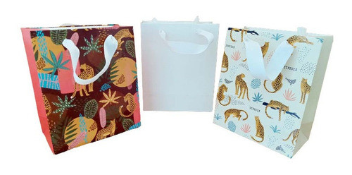 Bolsa De Cartulina Mini 18 X 15 X 8 Cm - Blanca X 50 U 1