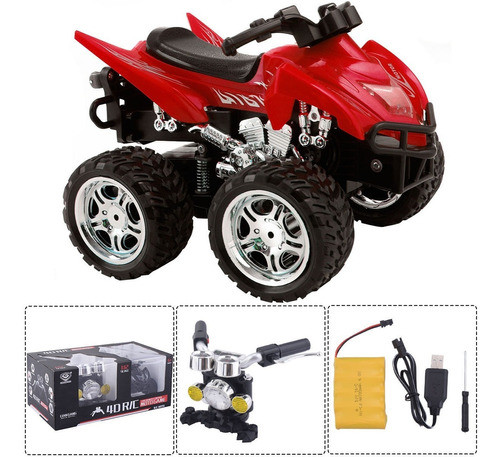 Escala 1: 12 2,4 G 4d R/c Simulación Atv Remoto Control Moto 0