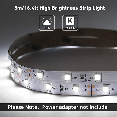 Luz De Tira De 12v Led, Flexible, Smd 2835, Luz De Cinta De 1
