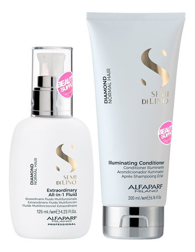 Pack Acondicionador Y All In One Alfaparf Diamond Semi Lino 0