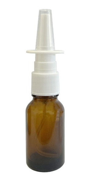 Frasco De Vidro Âmbar C/ Válvula Nasal 15ml (50 Peças) 0