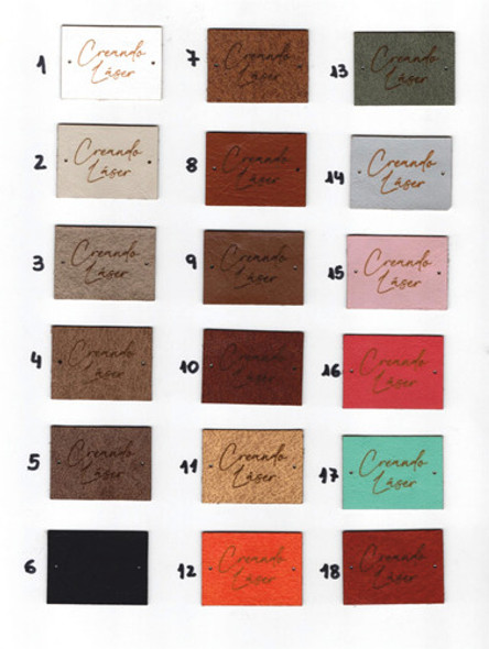 Etiquetas De Ecocuero Personalizadas 4x2cm X 150 Unidades 0 Etiquetas De Ecocuero Personalizadas 4x2cm X 150 Unidades 0