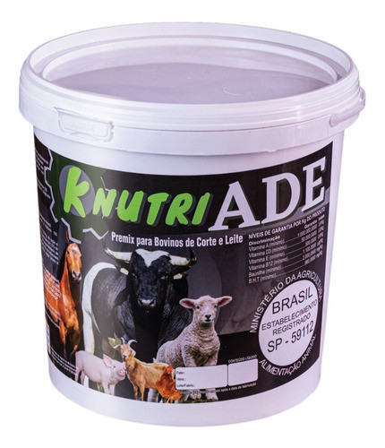 Ade Premix Em Pó Com Vitaminas A D3 E B12 K-nutri Ade 5kg. 0