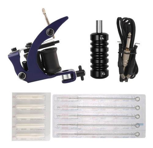 Kit Tattoo: Maquina Standard + Grip, Cable, Agujas Y Tips 0