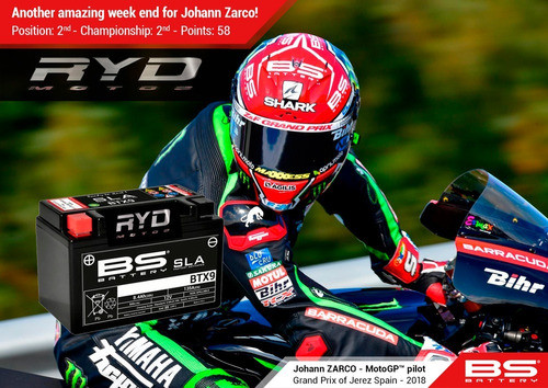Batería Btx9 = Ytx9-bs Suzuki Gsf 600 Bandit Bs Battery Ryd 1