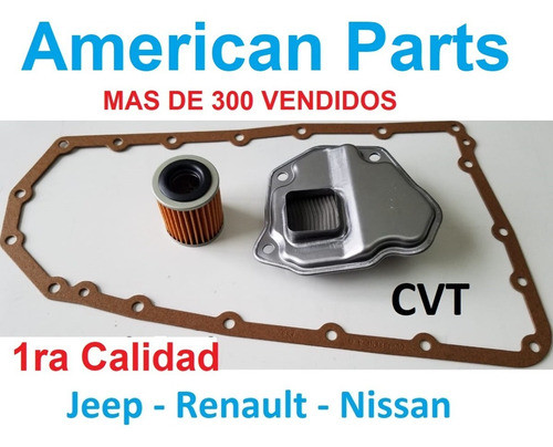 2 Filtros Caja Cvt Jf011 Fluence Compass - Patriot - Nissan 0