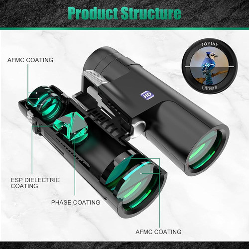 Prismáticos Bedeny 18x50 Hd Para Adultos Con Adaptador De Te 1