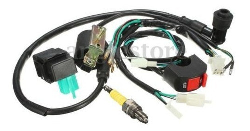 Cableado Telar En Off Interruptor Bobina Cdi Bujía Kit De 14 1