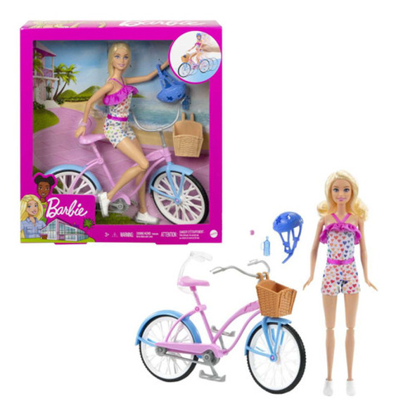 Barbie Ciclista - Passeio De Bicicleta Mattel - Hby28 0 Barbie Ciclista - Passeio De Bicicleta Mattel - Hby28 0