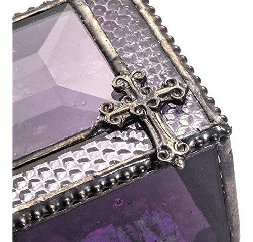 J Devlin Vidrio Arte Caja 349  3 Colores Morado Vidriera Joy 1