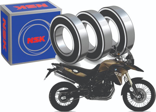 Kit Rolamento Roda Traseira Bmw F 800 Gs Original 0
