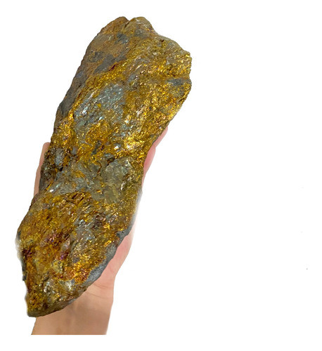 Calcopirita Bruta - 26 X 13 Cm - 2,405 Kg 1