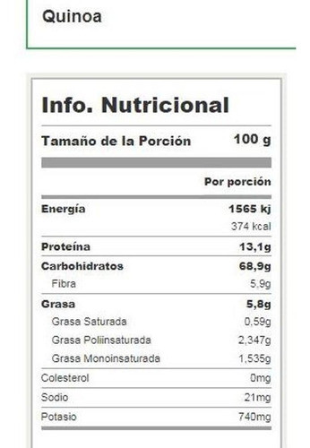 Quinoa Negra  500 G Lleve 3 Pague Solo 2 (ver Desc) 1