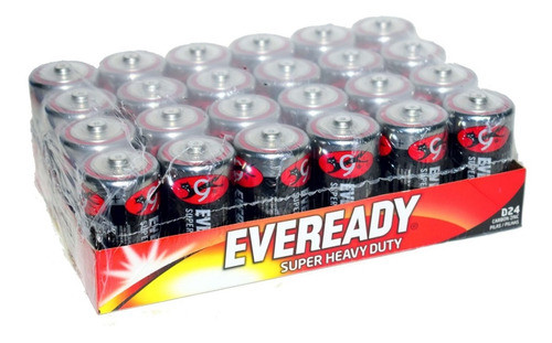Pila Carbon Zinc Grande Tipo D Eveready X 24 San Martin 0