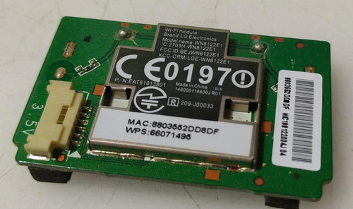Módulo Wifi Tv LG 47la6200 Wn8122e1 0