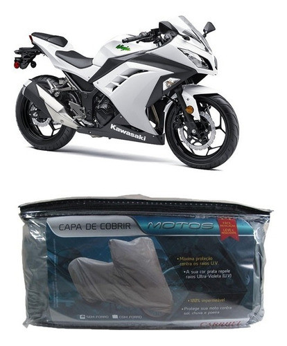 Capa Impermeável Para Cobrir Kawasaki Ninja 300 M(215) 0