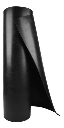 Lençol Manta De Borracha 1,0mm X 1mt X 2mt Comp. Cor Preto. 1