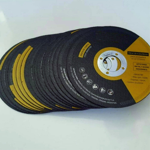 X20 Disco De Corte Metal Amoladora 115 X 1.0 1.6 1