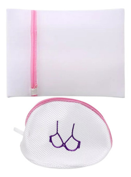 Kit Saquinhos De Lavar Roupas E Cesto Para Sutiãs Com Zíper 0 Kit Saquinhos De Lavar Roupas E Cesto Para Sutiãs Com Zíper 0