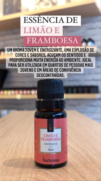 Essência Aromática Limão E Framboesa 10ml - Via Aroma 1