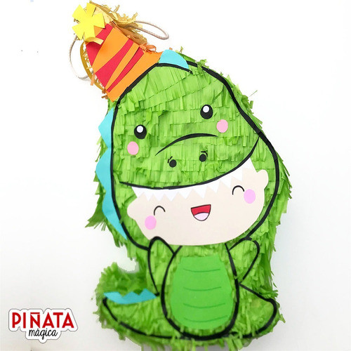 Piñata Bebé Disfrazado De Dinosaurio 0