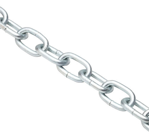 Balde Corrente Aço Galvanizado 2,5mm 3/32 Elo Soldado 12,5kg 1