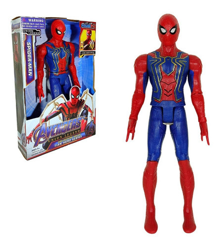 Boneco Vingadores Homem Aranha Articulado Som E Luz 30 Cm 0