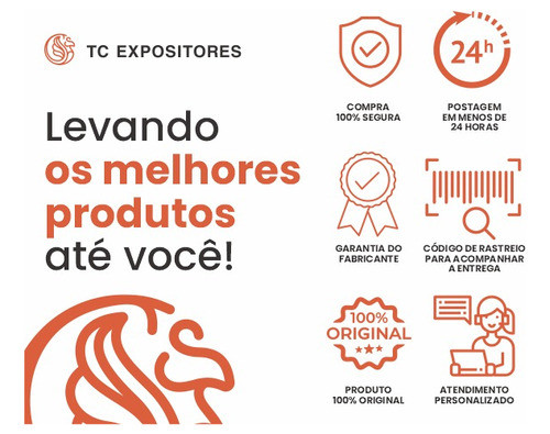 Conetivo Para Balcão Tela Ou Vidro Kit Com 50 Peças Preto 1