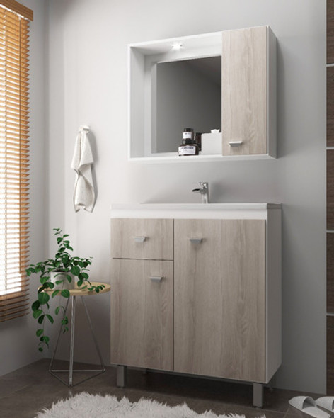 Mueble De Baño Con Luz Led - Gran Tamaño - Calidad Premium 0