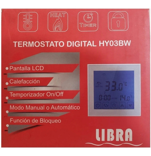 Termostato Digital Touch Libra 1