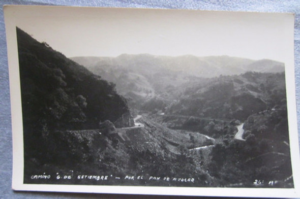 Antigua Postal Cerro Pan De Azucar Brasil Carretera 6 De Set 0