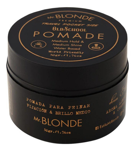 Cera Mr. Blonde Professional Barber Pomade 50gr Barba Pelo 0